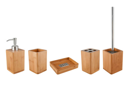 Volně stojící mýdlenka Optima Latia z dřevěného materiálu v elegantním designu.