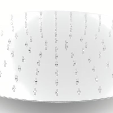 Mosazná hlavová sprcha Optima Chrome v kulatém designu s průměrem 40 cm.