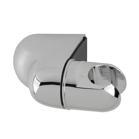 Chromový nástěnný držák sprchy Optima v zaobleném designu s otočným kloubem