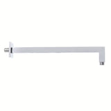 Sprchové rameno Optima Chrome v hranatém designu, délka 40 cm, pro hlavovou sprchu.