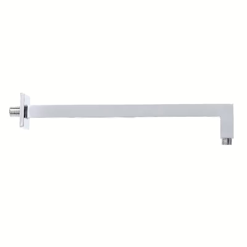 Sprchové rameno Optima Chrome v hranatém designu, délka 40 cm, pro hlavovou sprchu.