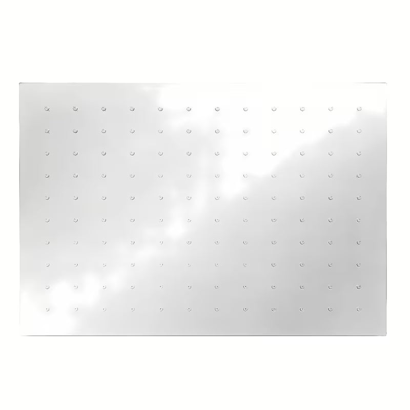 Mosazná hlavová sprcha Optima Chrome v hranatém designu, rozměr 34x22 cm