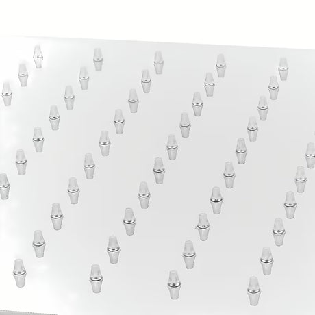 Mosazná hlavová sprcha Optima Chrome v hranatém designu, rozměr 34x22 cm