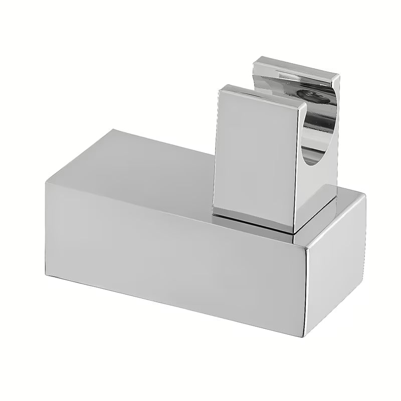 Chromový nástěnný držák sprchy Optima v hranatém designu s otočným kloubem