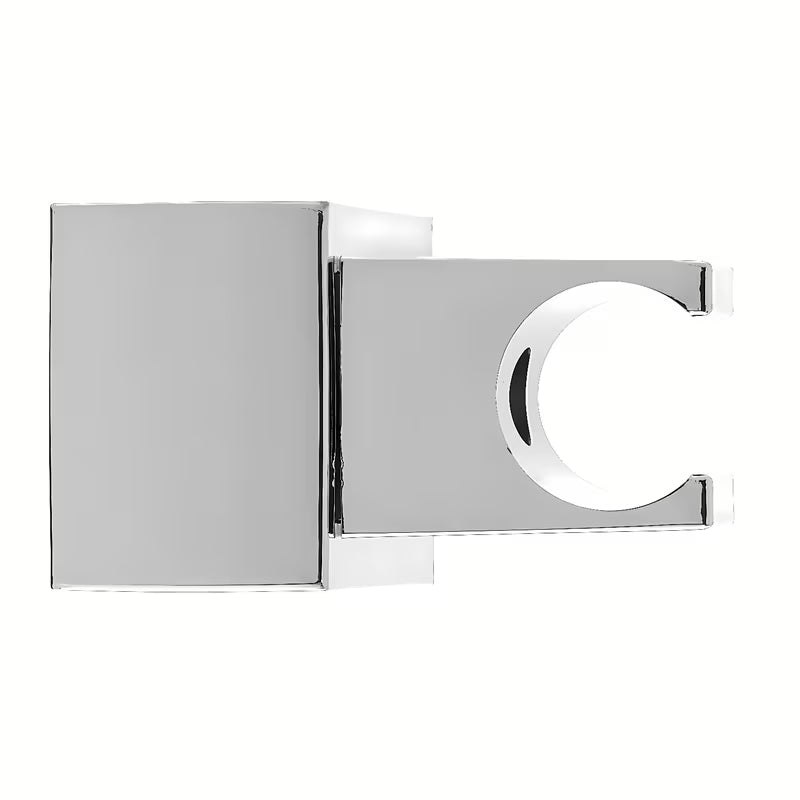 Chromový nástěnný držák sprchy Optima v hranatém designu s otočným kloubem