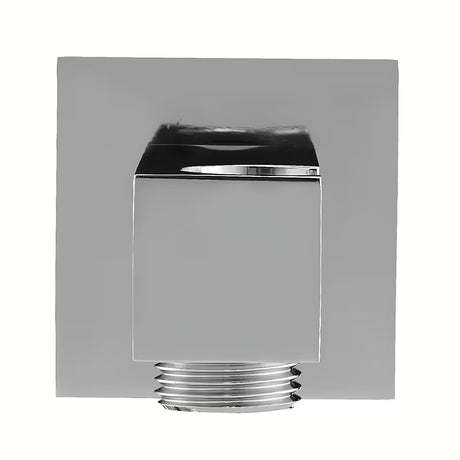Chromový podomítkový vývod sprchy s integrovaným držákem v hranatém designu