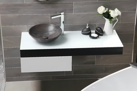 Volně stojící držák kartáčků Optima Sidao v černo-matném provedení s moderním designem