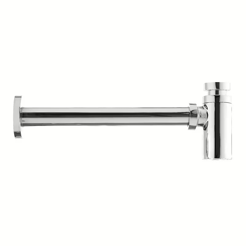 Chromový designový umyvadlový sifon Optima Chrome s průměrem 32 mm pro moderní koupelnu.