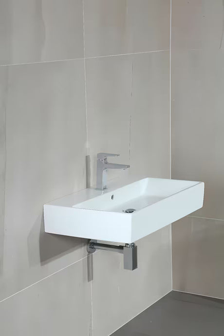 Designový umyvadlový sifon Optima Chrome s průměrem 32 mm