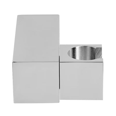 Nástěnný otočný držák sprchy Optima v chromu v hranatém designu