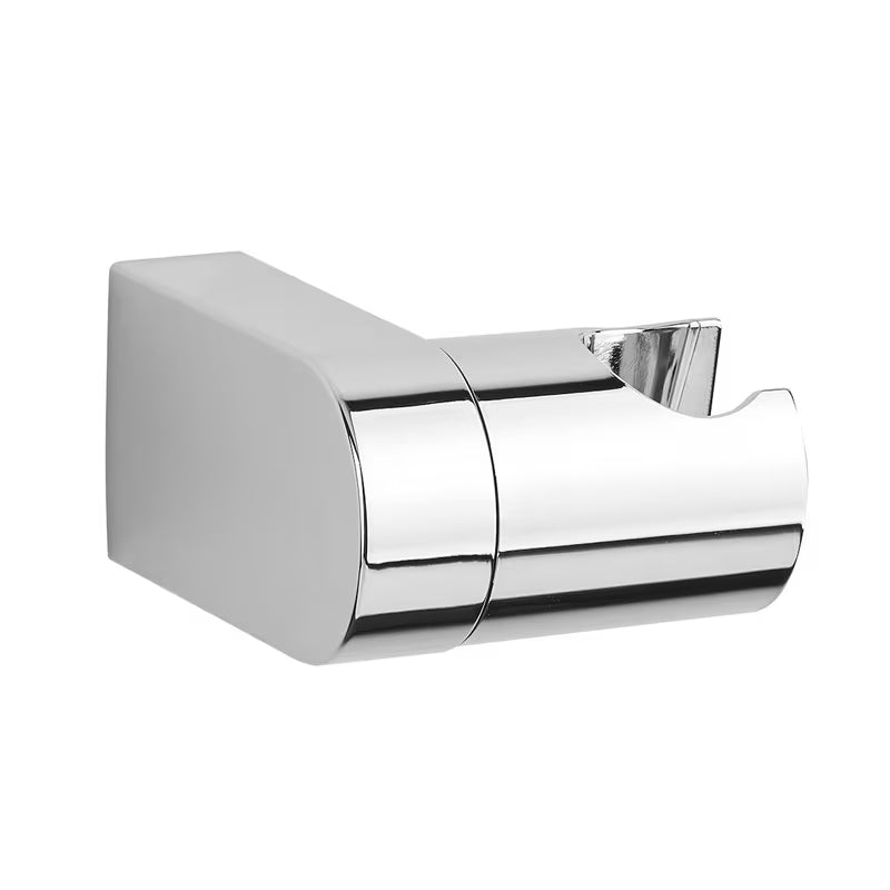 Chromový nástěnný otočný držák sprchy v oblém designu pro vanu i sprchový kout.