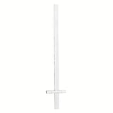 Hranatá sprchová tyč Optima Chrome s posuvným jezdcem, délka 68 cm