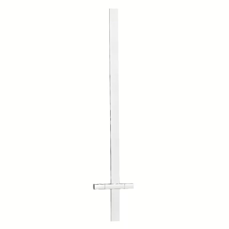 Hranatá sprchová tyč Optima Chrome s posuvným jezdcem, délka 68 cm