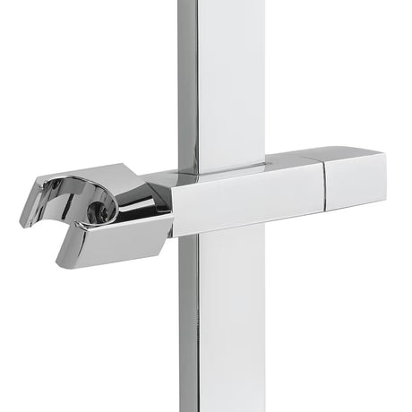 Hranatá sprchová tyč Optima Chrome s posuvným jezdcem, délka 68 cm