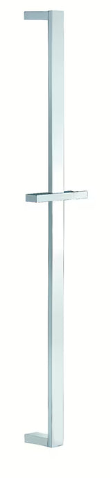 Hranatá sprchová tyč Optima Chrome s posuvným jezdcem, délka 68 cm