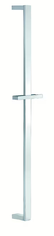 Hranatá sprchová tyč Optima Chrome s posuvným jezdcem, délka 68 cm
