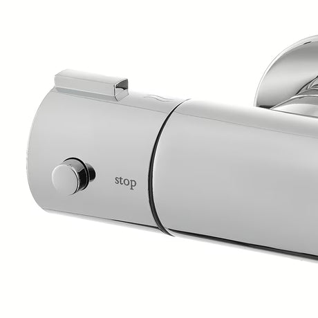 Termostatická nástěnná vanová baterie Optima Chrome v chromovém provedení bez sprchového setu.