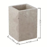 Volně stojící koupelnová dóza Optima Supera z polyresinu v barvě light-limestone