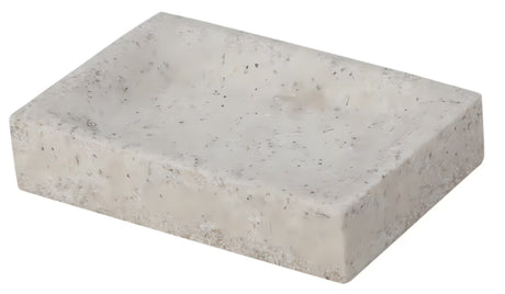 Volně stojící mýdlenka Optima Supera z polyresinu v dekoru light-limestone