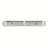 Nástěnný trojháček Optima Chrome s kulatým designem pro zavěšení ručníků a oblečení.