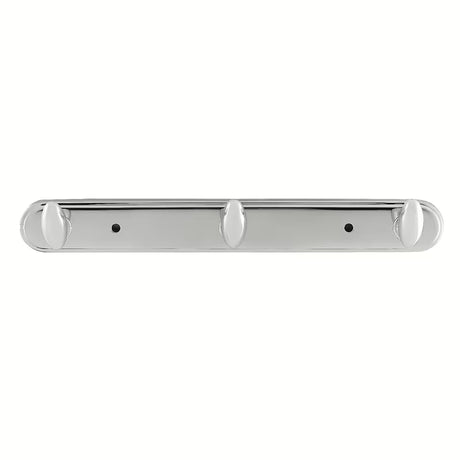 Nástěnný trojháček Optima Chrome s kulatým designem pro zavěšení ručníků a oblečení.