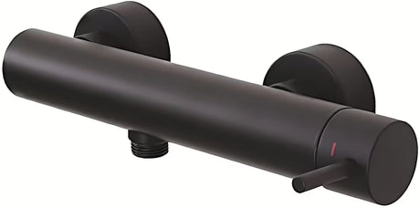 Paffoni Light nástěnná sprchová baterie v matné černé s pákovým ovládáním