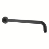 Černo-matné sprchové rameno Paffoni Lux o délce 40 cm do sprchy