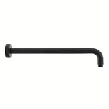 Černo-matné sprchové rameno Paffoni Lux o délce 40 cm do sprchy