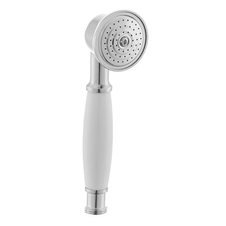 Chromová ruční sprcha Paffoni Ricordi v retro designu s průměrem Ø 5,3 cm.