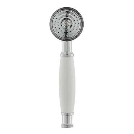 Chromová ruční sprcha Paffoni Ricordi v retro designu s průměrem Ø 5,3 cm.