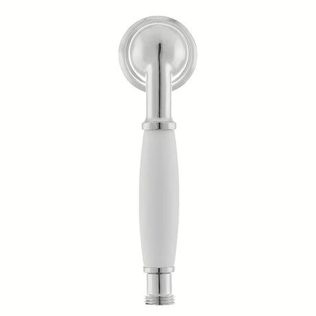 Chromová ruční sprcha Paffoni Ricordi v retro designu s průměrem Ø 5,3 cm.
