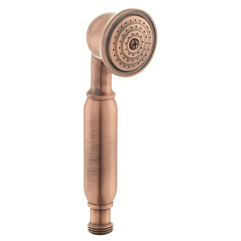 Ruční sprcha Paffoni Ricordi v retro designu v měděném provedení s průměrem hlavice 5,3 cm.