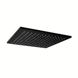 Matná černá hlavová sprcha Paffoni Syncro King 300 x 300 x 8 mm s otočným kloubem a ochranou proti vodnímu kameni.