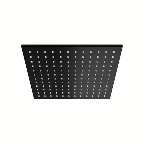 Matná černá hlavová sprcha Paffoni Syncro King 300 x 300 x 8 mm s otočným kloubem a ochranou proti vodnímu kameni.