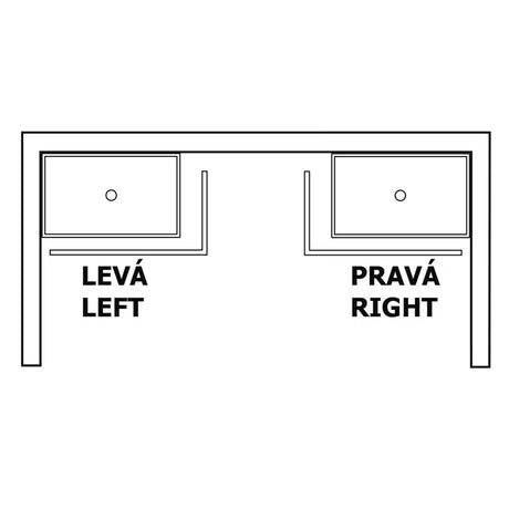 Bílý pravý rohový panel k sprchové vaničce Polysan pro čisté zakrytí prostoru pod vaničkou.