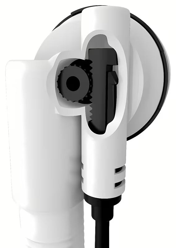 Černý vanový automat Polysan s bovdenem 600mm a zátkou 72mm