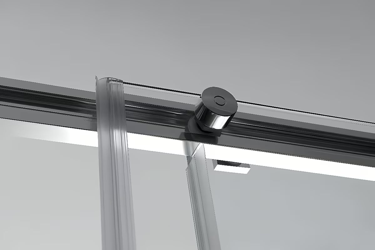 Posuvné sprchové dveře Polysan Altis 150 cm v lesklém chromu s čirým sklem a úpravou Antidrop.