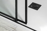 Posuvné sprchové dveře Polysan Altis Line 120x200 cm v matně černém provedení s čirým sklem