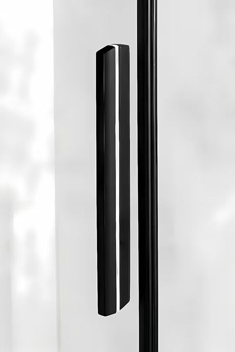 Sprchové dveře Polysan Altis Line 160 cm s posuvným otevíráním, čirým sklem a černými matnými profily.