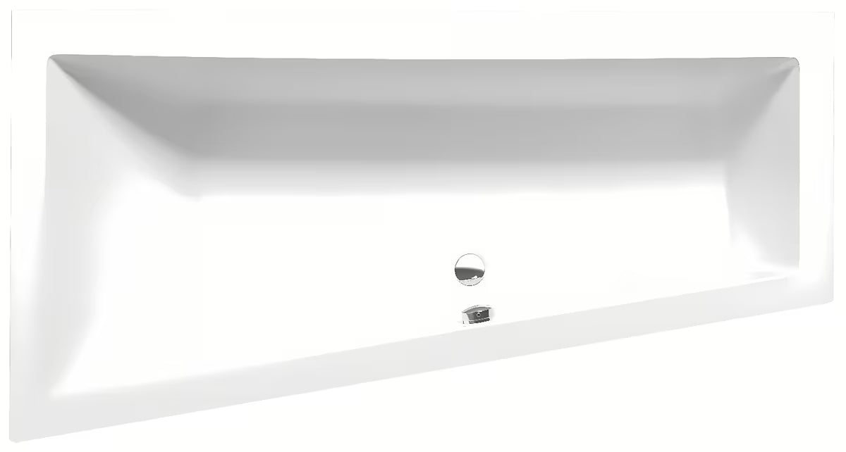Polysan Andra asymetrická akrylátová vana v levém provedení 180 x 90 cm