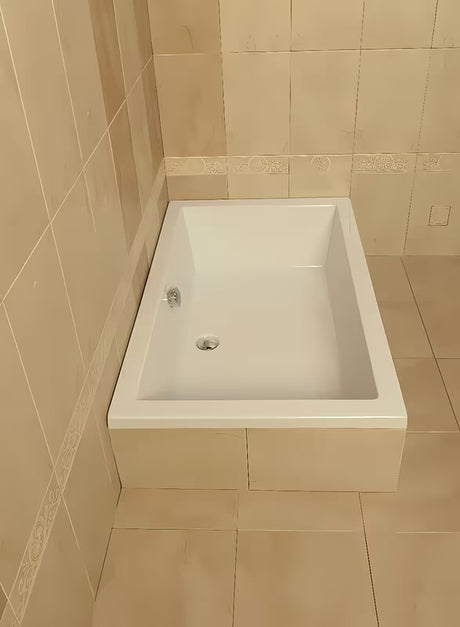 Bílá obdélníková sprchová vanička Polysan Deep 110x75 cm z akrylátu