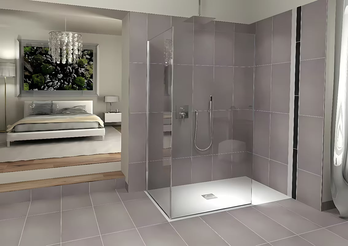 Bílá obdélníková sprchová vanička Polysan Flexia z litého mramoru 130x90 cm