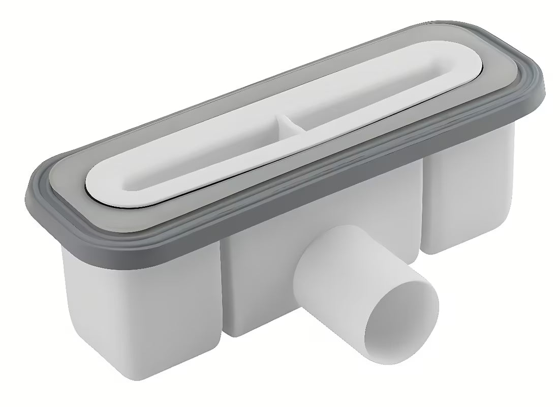 Polysan Kazuko Supersteel sifon k sprchové vaničce s matnou nerezovou krytkou a odpadem 40 mm
