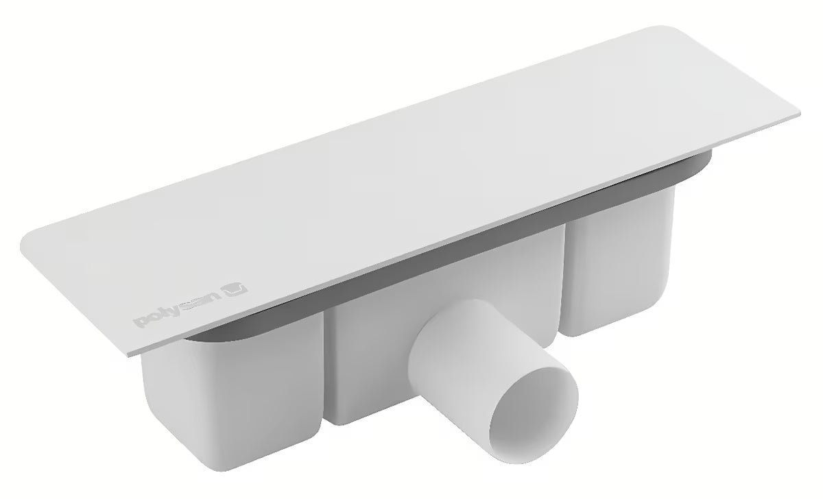 Polysan Kazuko sifon k sprchové vaničce s bílou krytkou pro odtokový otvor 90 mm
