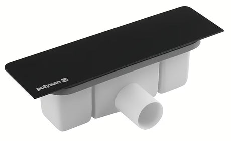 Polysan Kazuko sifon k vaničce s černou matnou krytkou pro odpad 40 mm