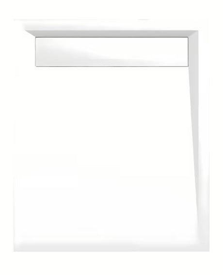 Bílá obdélníková sprchová vanička Polysan Varesa 100x80 cm z litého mramoru