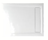 Bílá obdélníková sprchová vanička Polysan Varesa 100x80 cm z litého mramoru