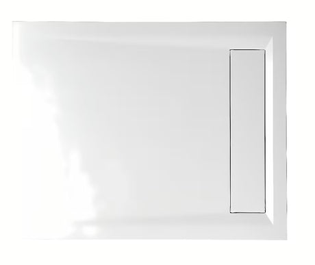 Bílá obdélníková sprchová vanička Polysan Varesa 100x80 cm z litého mramoru