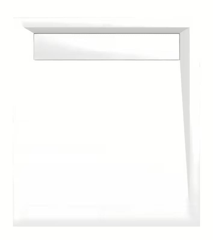 Polysan Varesa obdélníková sprchová vanička z litého mramoru 90x80 cm v bílé barvě