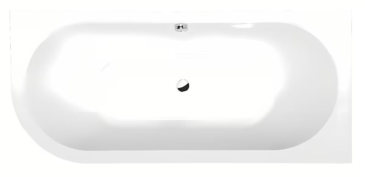 Pravá asymetrická vana Polysan Viva R Monolith 170x75 cm z litého akrylátu s monolitickým panelem